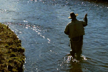 Dad fly fisherman